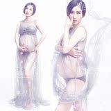 2016影楼孕照孕妇装孕妇专用拍照摄影写真服装性感透视礼服出租