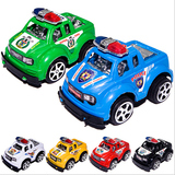 批发儿童塑料玩具回力小汽车惯性汽车模型小警车儿童小玩具