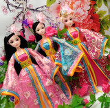 古装芭比娃娃衣服套装古代洋娃娃儿童女孩玩具芭比新年春节礼物