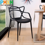 简约阳台椅子 餐椅 塑料时尚 创意卧室休闲设计师餐厅椅子 个性椅