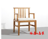 老榆木书椅实木中式靠背书房椅子新古典椅子后现代原木