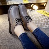 2016春夏季新款韩版马丁靴学生休闲小皮鞋英伦学院风平底单鞋女鞋