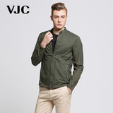 VJC/威杰思2016春季新款夹克男士青年薄款外套长袖帅气立领夹克