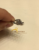 香港代购周大福专柜18K金750白金钻石戒指唯爱系列钻戒结婚钻戒