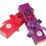明治雪吻/巴旦木巧克力8粒 长方形精致镂空礼盒 结婚庆喜糖果礼物