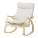 重庆宜家家居IKEA代购POÄNG波昂摇椅休闲布艺木质单人靠背沙发椅