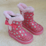现货 美国代购Skechers斯凯奇冬季女童鞋舒适保暖闪灯雪地靴10437