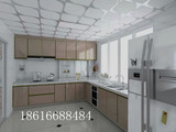 上海钢化晶钢门板石英石台面厨房厨柜整体橱柜定做定制简约风格
