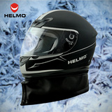 HELMO 摩托车头盔冬季 电动车安全帽全盔男士跑盔 防雾头盔围脖女