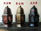 东南亚泰式仿古铜台灯摩洛哥铁艺镂空雕花土耳其台灯