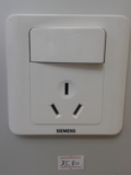 西门子16A带开关插座电热水器插座面板白色空调插座墙壁电源插座