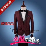 TL新款男士新郎结婚礼服韩版西装套装定制定做手工量身订做西服
