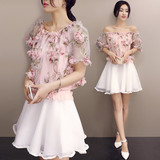 2016夏季新款女装上衣短裙两件套韩版显瘦夏天衣服套装裙子春季潮