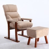 休闲椅单人可躺沙发椅网吧美容美甲躺椅体验椅懒人沙发电脑椅实木