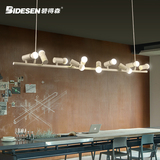 碧得森创意个性吊灯简约现代餐厅吧台卧室灯具小鸟灯 6头小鸟吊灯