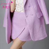 FEMEER 2015秋冬装新款女羊毛呢半身裙包臀直筒裙短裙加厚款