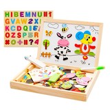 儿童宝宝生日礼物磁性 拼图拼乐画板早教益智力积木玩具3-4-5-6岁