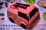 天津蛋糕实体店配送 消防车个性创意汽车蛋糕 生日蛋糕 儿童蛋糕