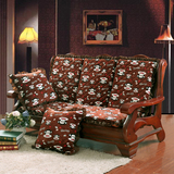 红木实木沙发坐垫椅垫毛绒可拆洗加厚保暖冬季海绵带靠背 包邮