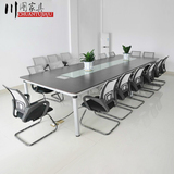 上海办公家具会议室会议桌简约现代板式6 8 10人大型会议洽谈桌椅