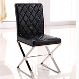 餐椅不锈钢新款热销欧式高档现代后时尚简约休闲布艺创意餐桌椅