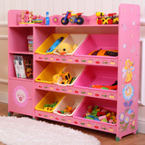 喜贝贝儿童玩具架收纳架置物架书柜幼儿园宝宝储物柜子整理盒超大