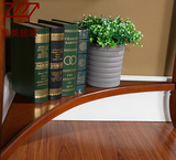 美式实木转角电脑桌书桌欧式写字台三角形台式电脑桌置物架墙角桌