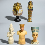 正版 古埃及守护神法老 图坦卡蒙 王妃 半身像模型人偶摆件装饰品