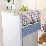 格米诺 冰箱罩 多用盖巾冰箱防尘罩田园布艺单开双开对开门冰箱巾