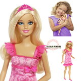 包邮 美泰正版芭比娃娃barbie甜梦芭比安抚娃娃 女孩玩具新年礼物