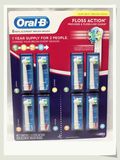 美国直发包邮 欧乐 Oral B Floss Action 电动牙刷头 8支装