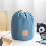 收纳包包个性韩版帆布整理储物水桶包糖果化妆包纯色2015新品推荐