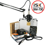 伽柏音频ISKbm7005.1声卡悬臂电脑K歌套装话筒电容麦克风