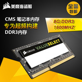 美商海盗船 CMSO8GX3M1B1600C11 8GB DDR3 1600笔记本内存条
