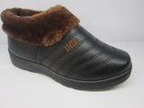老北京布鞋男士冬季PU休闲棉鞋平跟圆头鞋套脚高帮御寒防水工装靴