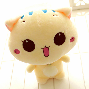 可爱毛绒玩具儿童花斑小猫咪公仔玩偶送男女生日礼物结婚庆批发