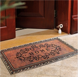 古典橡胶美式地毯复古欧式宜家入户门厅门口门垫地垫地毯脚垫