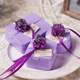 婚庆用品欧式马口铁结婚糖盒喜糖盒子创意好时喜糖盒长方形糖果盒