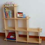 宜家木架子 置物架 层架 储物架 实木格架展示架木货架书架 简易!