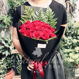 19朵红玫瑰花束爱人生日礼物周年纪念情人节上海鲜花速递同城配送