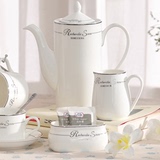 英式下午茶具组合 骨瓷欧式咖啡杯具套装?高档茶壶茶杯 礼