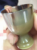 天然牛角酒杯 牛角杯子 牛角摆件 小酒杯器具 餐桌用品  送礼收藏