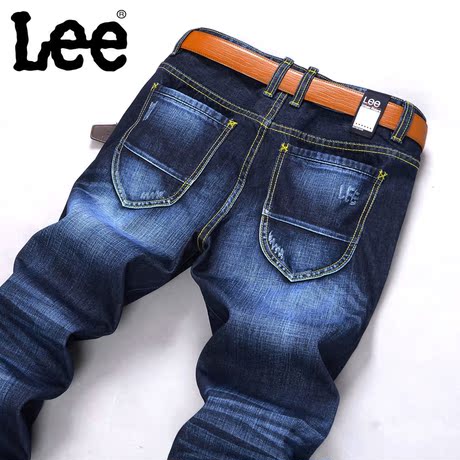 lee男牛仔裤专柜正品代购秋冬男装李韩版小直
