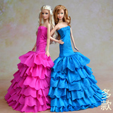 多款芭比娃娃衣服裙子适合Barbie可娃儿的婚纱礼服 大裙 满包邮