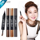 韩国代购CLIO（珂莱欧）双头染眉膏液体眉笔防水不脱妆