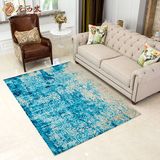 老字号品牌现代抽象地毯 时尚超薄客厅地毯 渐变图案卧室地毯 沙