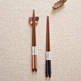 小象家zakka筷子日式尖头原木天然便携创意木质筷子家用寿司筷子