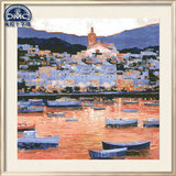 法国正品DMC十字绣套件专卖 风景油画欧式客厅大幅新款 日落印象