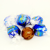 瑞士进口喜糖果Lindt瑞士莲蓝色单粒 黑巧克力软心球散装50粒包邮