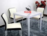 钢化玻璃餐桌椅组合小户型正方形包邮方桌洽谈桌客厅桌饭桌宜家